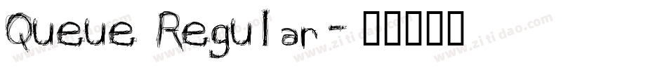 Queue Regular字体转换